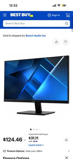 Acer Monitors x 2