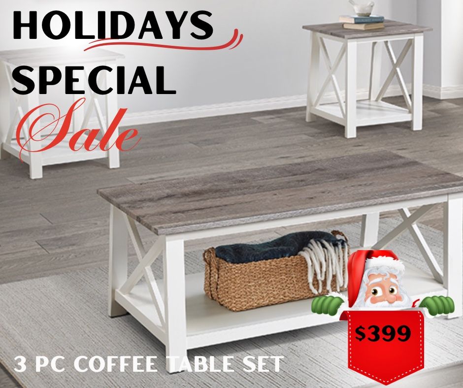 3 Pc Coffee Table Set 