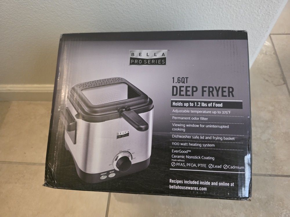 bella PRO 1.6 qt. Deep Fryer Stainless Steel