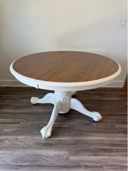 Modern White Round Dining Table