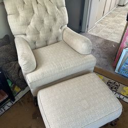 Statesville Chair Company Chair And Ottoman