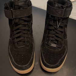 Nike Air Force 1 High '07 LV8 Suede Black Gum Medium Brown Size 8