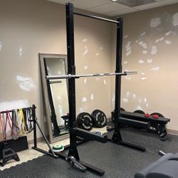 Rogue SML-2 90” Monster Lite Squat Rack With Spotter Arms And Extra