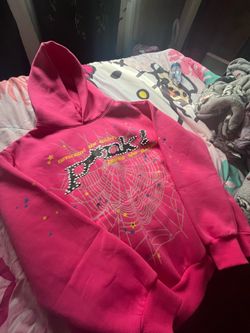 Pink sp5der hoodie