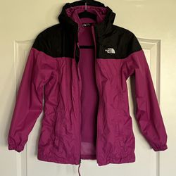 Girl's Medium 10-12 The North Face DryVent Ski Jacket Pink 3 in 1 Coat Fleece