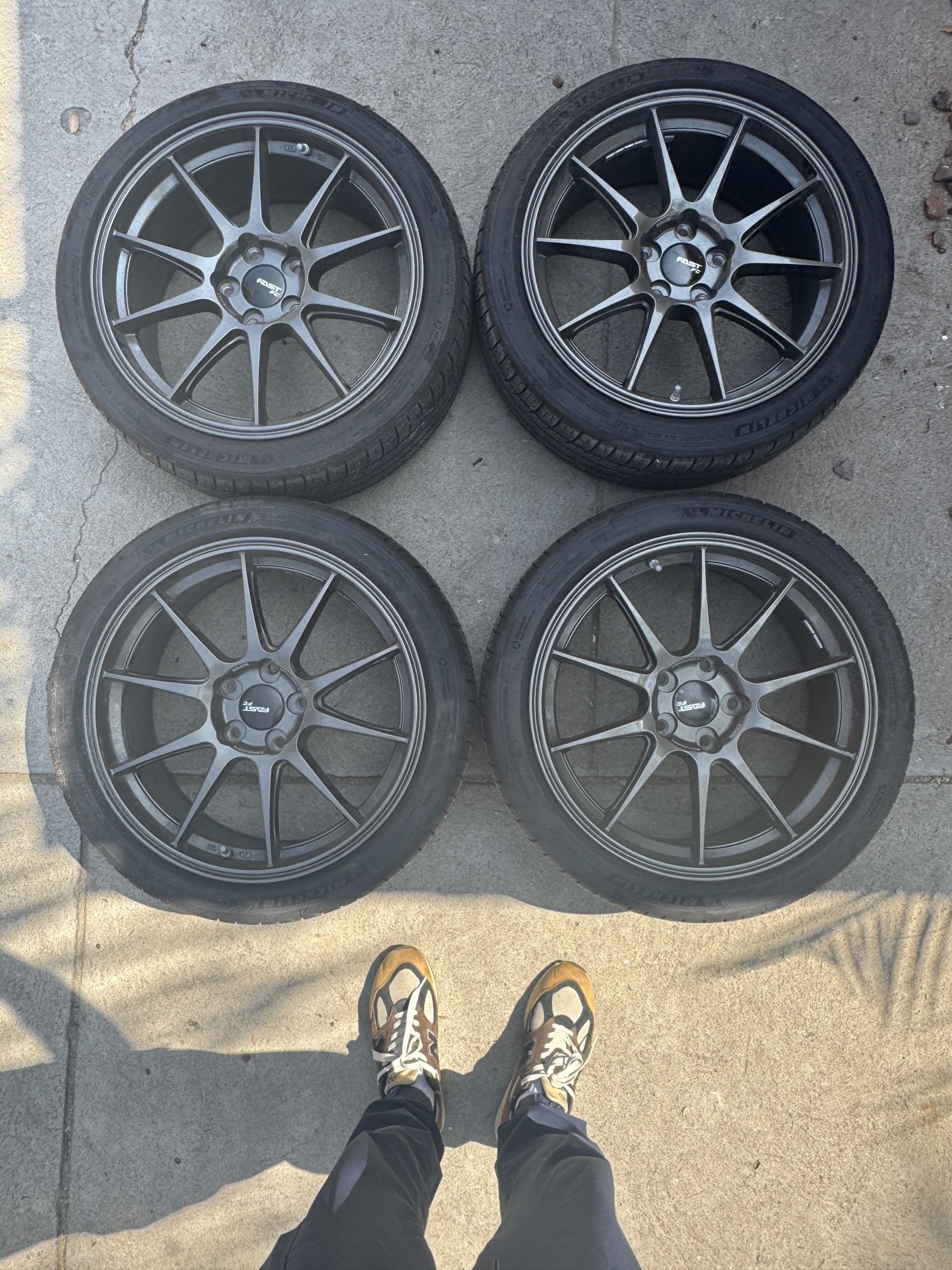 Rims & Tires Set - Michelin Pilot Sport 4 A/S & Fast Wheels FC08 18x8