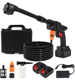 Cordless Pressure Washer with 6-in-1 Nozzle, Portable