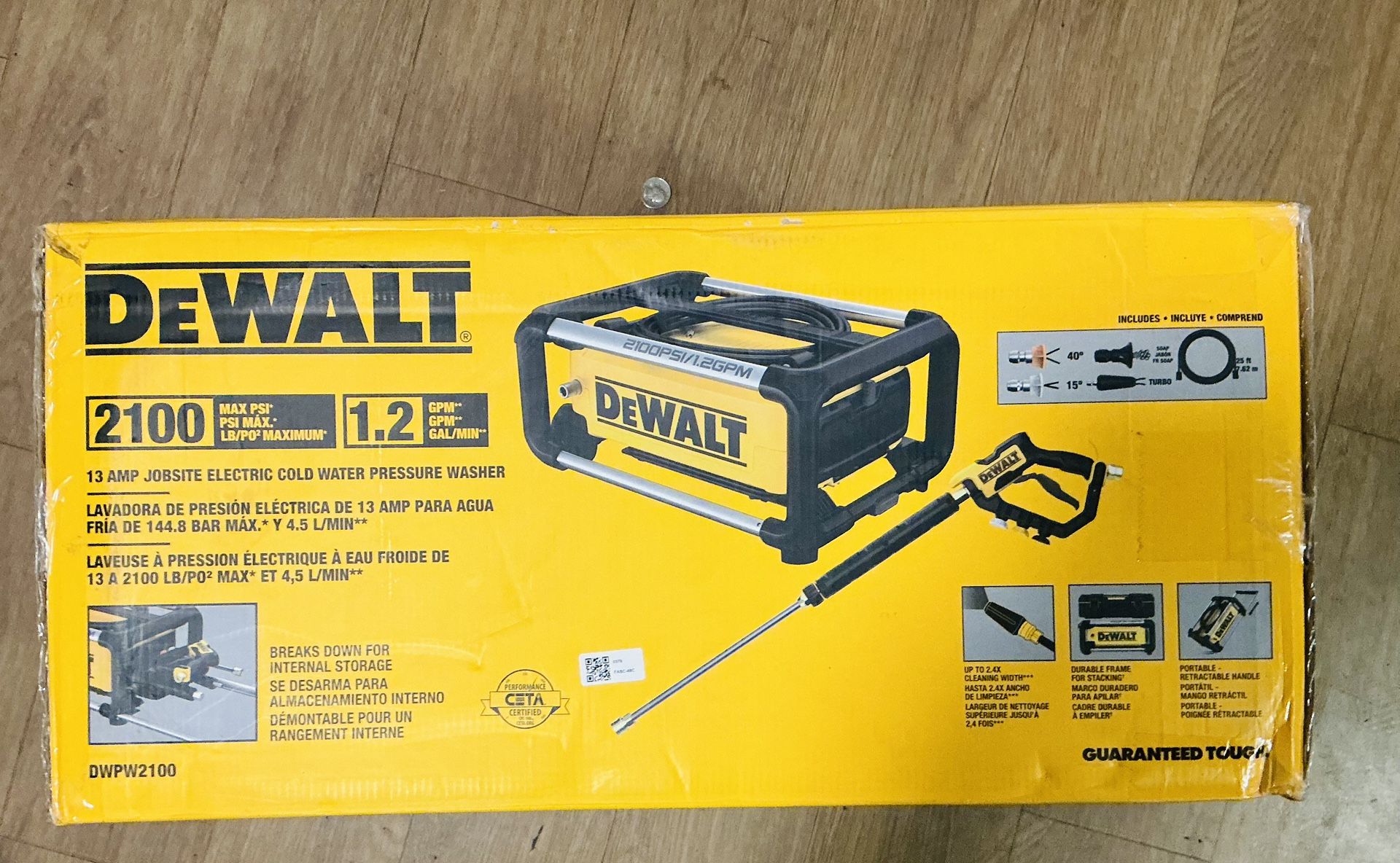 🚿 DEWALT 2100 Max PSI Pressure Washer - $199.99💦