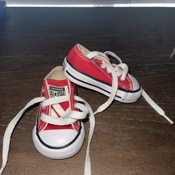 Red Converse Infant Hard Bottom Shoes