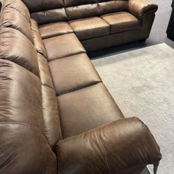 Coffe Sectional Sofa Couch Bladen 