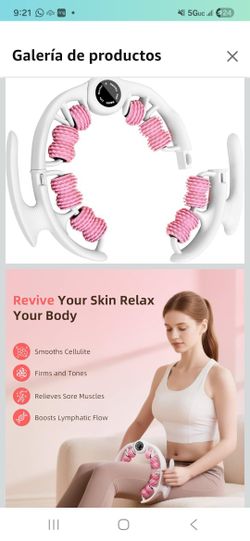 Cellulite massage roller for legs, anti-cellulite massage tool with detachable, fat remover for legs, thighs, buttocks, fascist massage tool for...