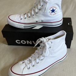 White Hightop Converse