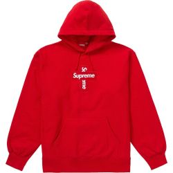 Supreme Cross Box Logo Hooded Sweatshirt
Red