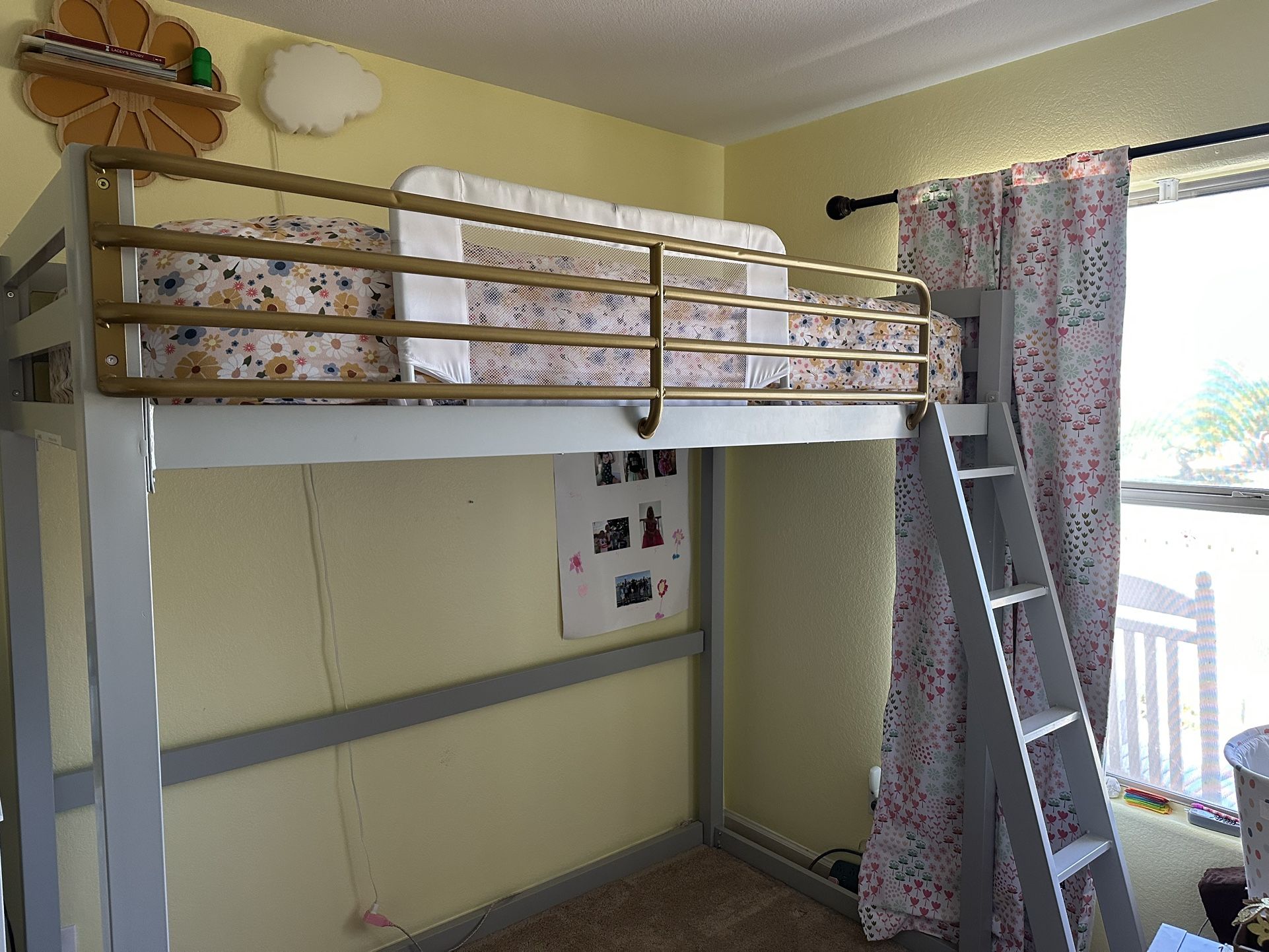 Twin Metal Loft Bed