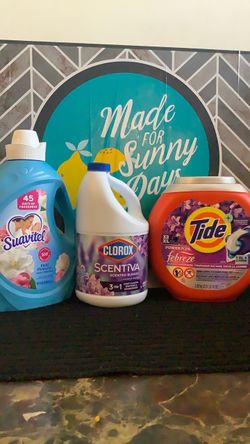 1-32 XL tide pods 1-Clorox 81oz 1-Suavítel 105oz All for $26