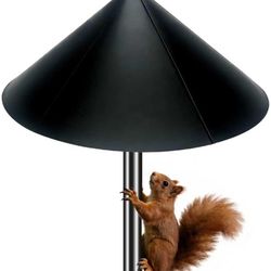 1 Pk 19 inch Squirrel Proof Baffle for Bird Feeder Pole,Shepherd's Hook Outdoor Sturdy,Squirrel Device Guard Deterrent Stop Squirrels from Climbing,Ea