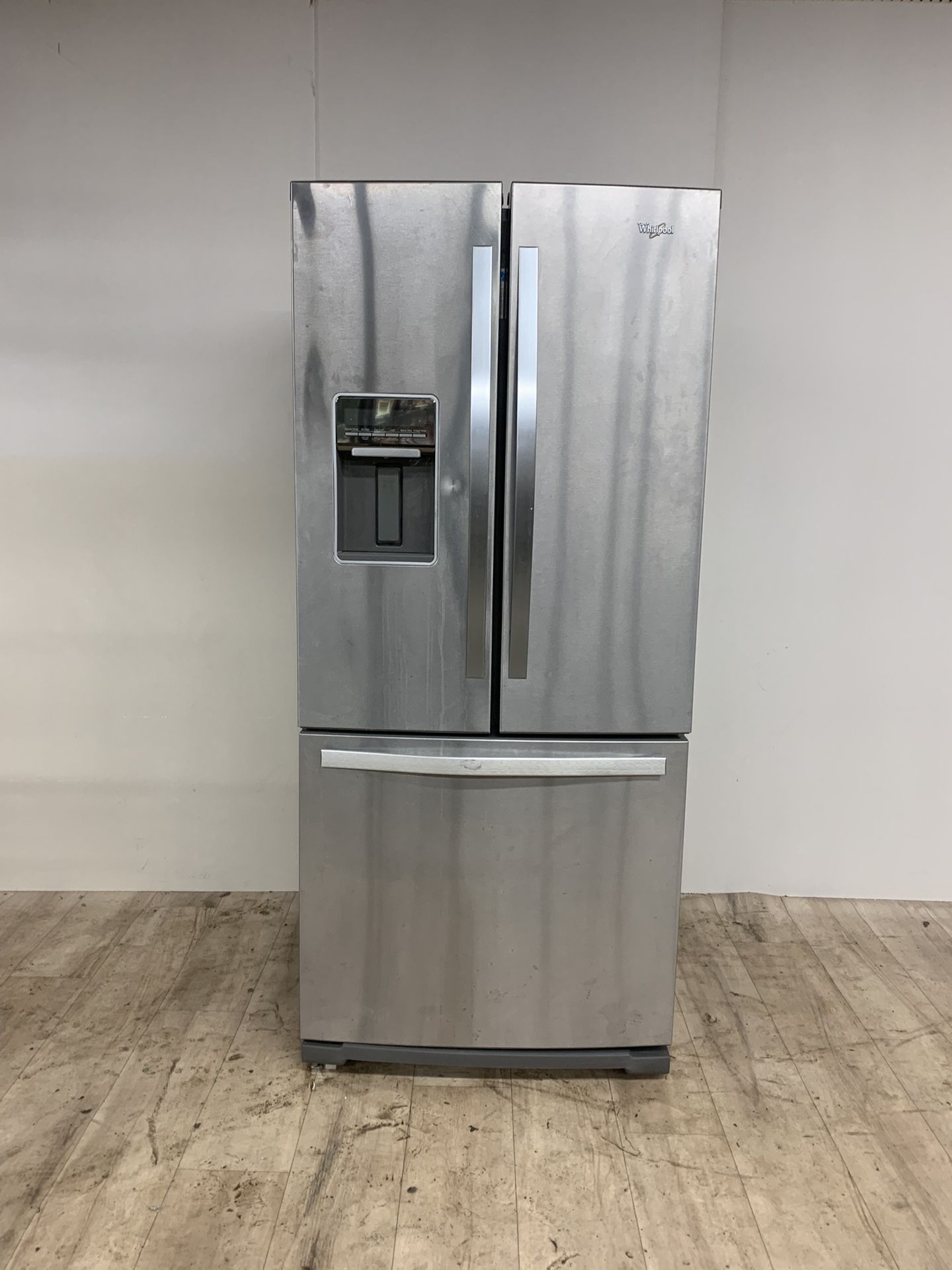 30’ WIDE WHIRLPOOL STAINLESS STEEL FRENCH DOOR REFRIGERATOR