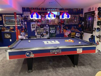Amazing Giants Theme Genuine Slate Pool Table 