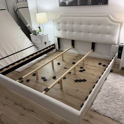 White Bedframe only $60