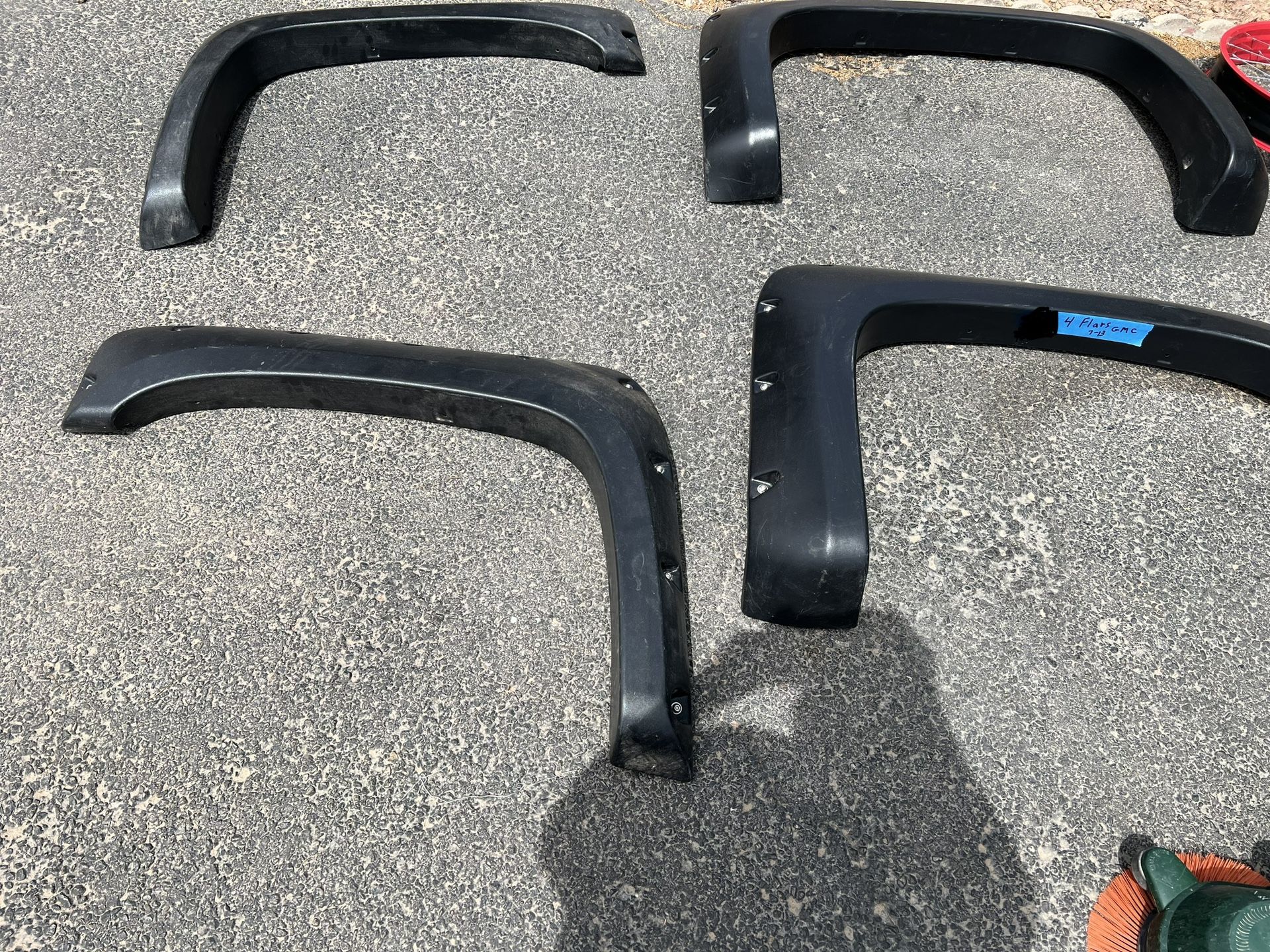 New Black Fender Flares For 2007 To 2013 Gmc Sierra New.