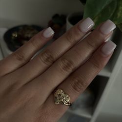 Heart nugget ring