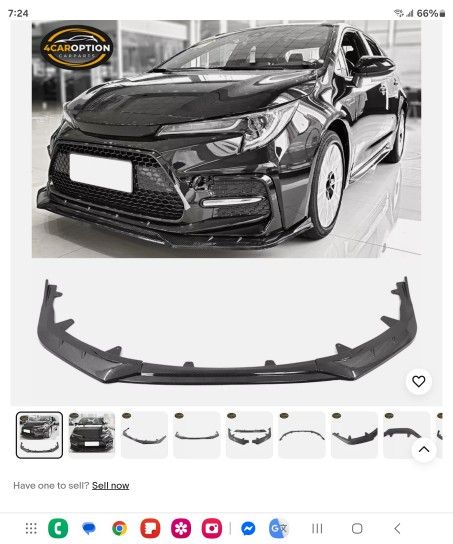 Front Lip Corolla Se, Xse 20-24 #114