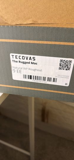 Tecovas Rugged Moc brown boots, Size US 9