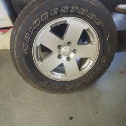 Jeep Rims And Tires (Almost New)
