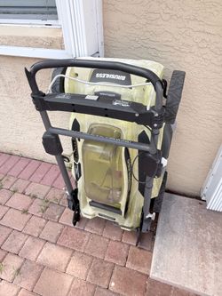 Ryobi electric lawnmower works good