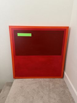 Large Vibrant Acrylic Painting On Canvas 