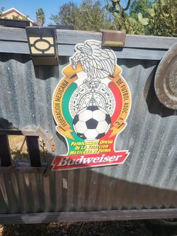 Mexican Soccer Beer Sign