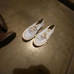 Size 6 Womens Light Blue Vans 