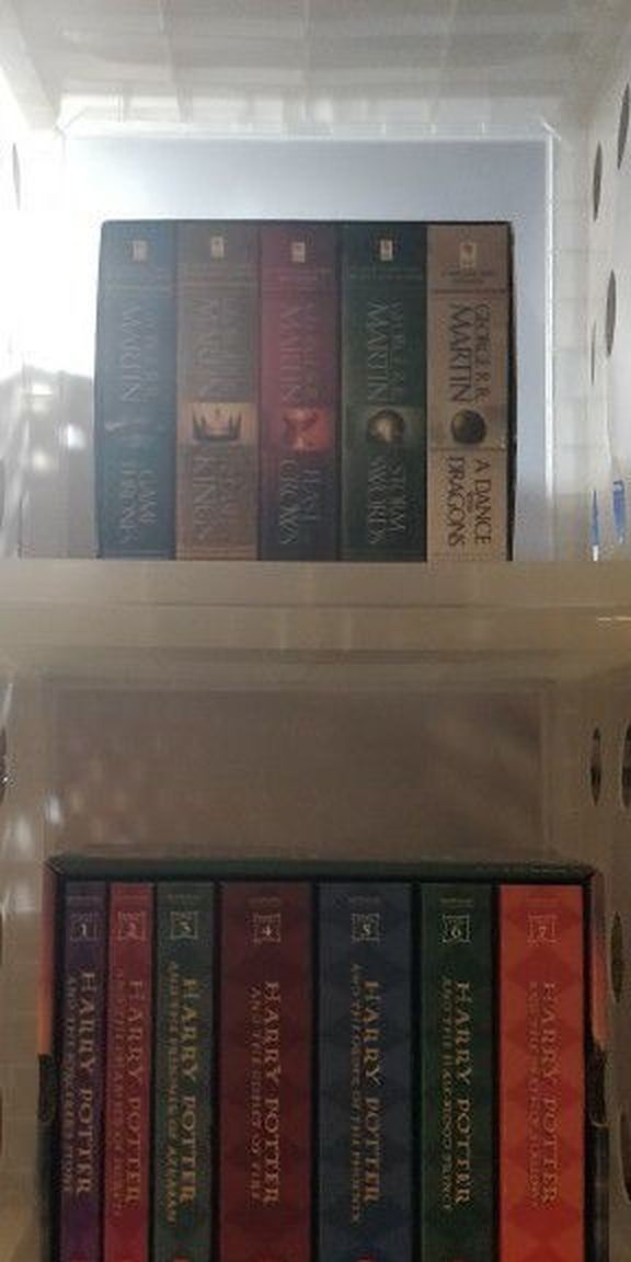 Harry Potter and A Song of Ice and Fire full paperback sets