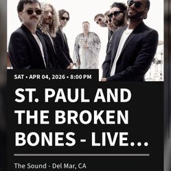 St. Paul And The Broken Bones 4 Tickets 4/4