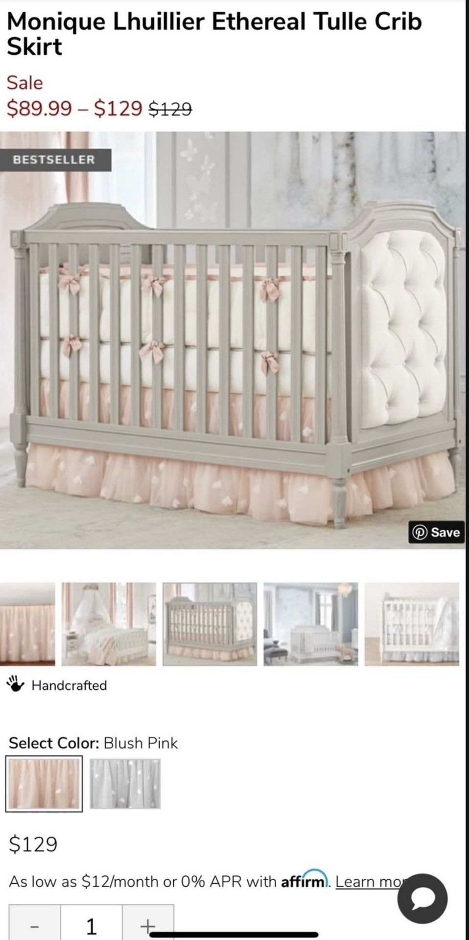 Monique Lulhier Crib Skirt