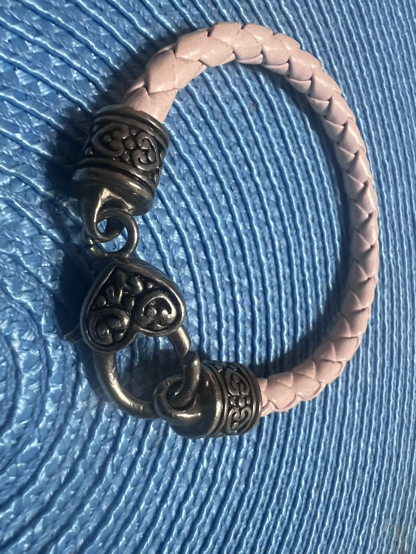 Pink Leather Bracelet