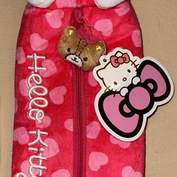 NWT Sanrio Hello Kitty Plush Pencil Case