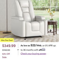 Power Recliner with Cup Holder and USB Port
