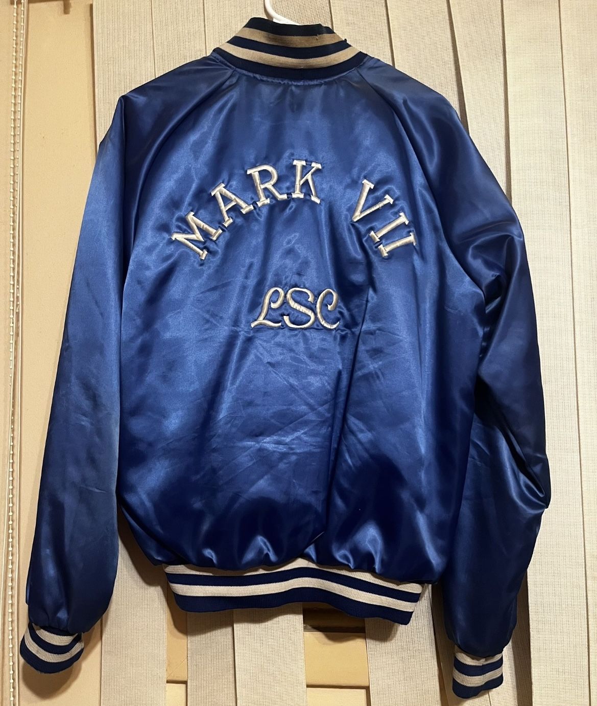 Vintage Men’s Satin Mark VII Bomber Jacket