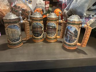 Longton Crown MLB Stadium “Turn back the clock” Beer Steins.