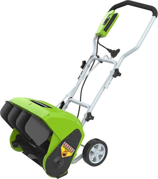 Greenworks 10 Amp 16-Inch Corded Electric Snow Blower, 26022