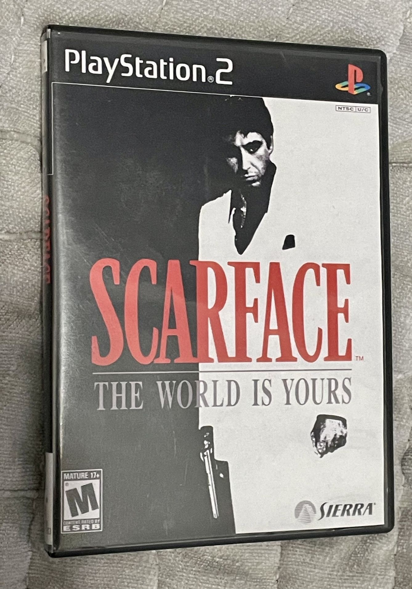 PlayStation 2 SCARFACE the world is yours video game disc with repro cover