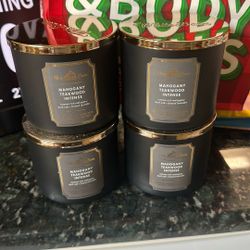 New  4 Large Bath And Body Candles