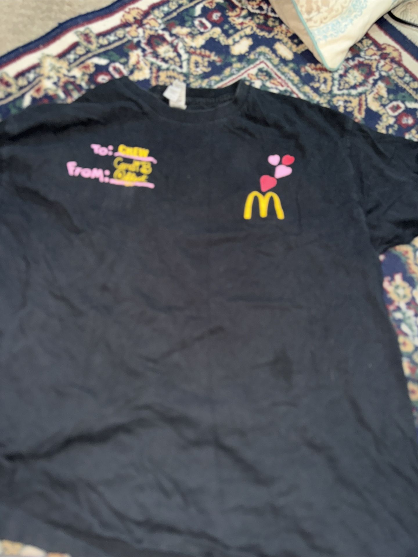McDonalds Crew Cardi B Offset Black Promo Valentines Tshirt
