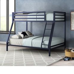 Blue Twin Over Full Bunkbed 