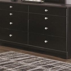 Two tone black Grey top Dresser