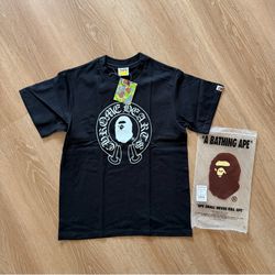 Chrome heart x Bape shirt, black, S/M/L/XL/2XL, new