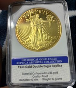 1933 Gold Double Eagle Replica Coin