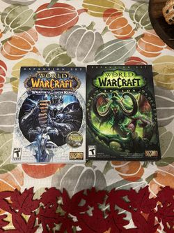 PC Full Box Sets World Of Warcraft Expansions: Wraith Of The Lich King And Legion