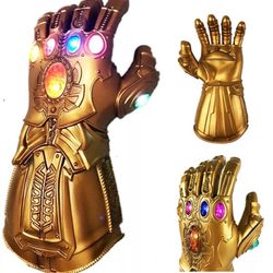 🎃Halloween Flash Sale🎃 Kids Adult Thanos Gloves Infinity Gauntlet w/ LED